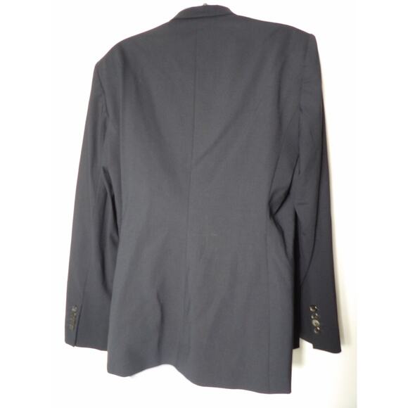 Hugo Boss Blazer Juicy6 Wool Womens 14 Navy Blue Career Office Professional - Picture 15 of 15